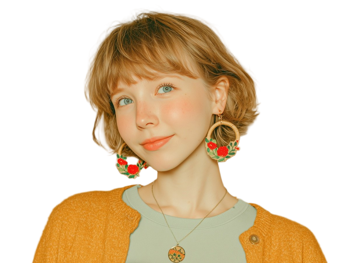 Portrait product photo after batch processing with professional transparent background