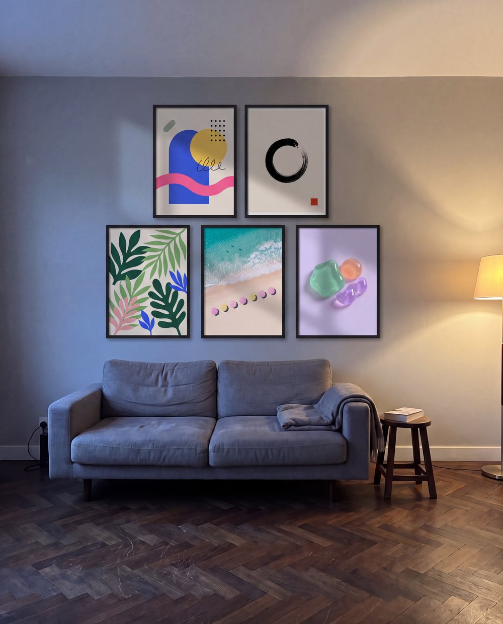 Gallery wall · living room