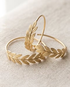 Olive leaf hoops