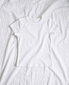 White baby tee