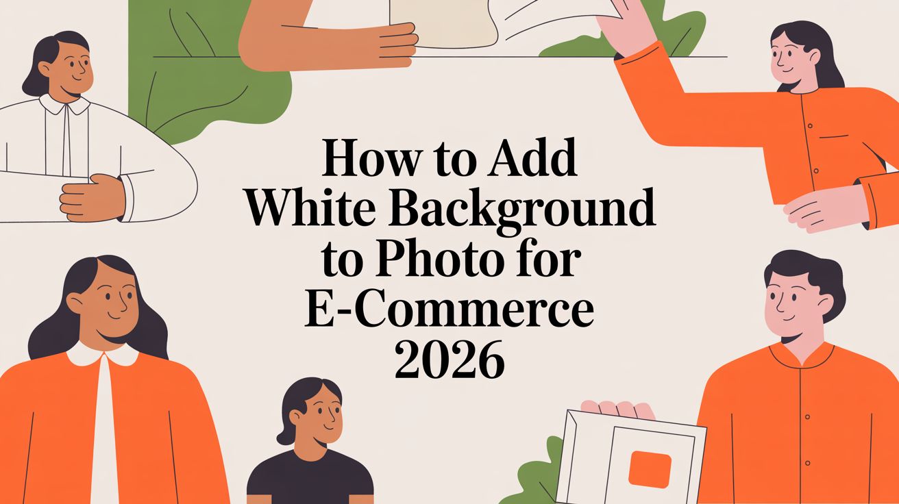 How to add white background to photo for E-Commerce 2026