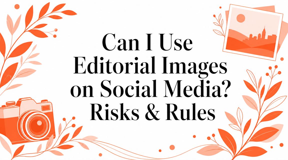 Can I Use Editorial Images on Social Media? Risks & Rules