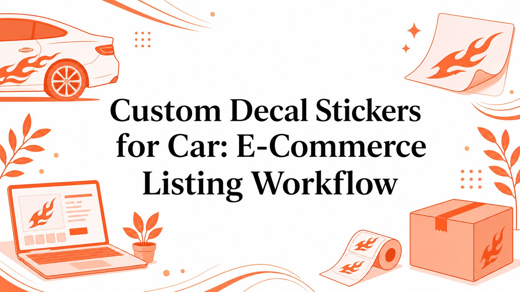 Custom Decal Stickers for Car: E-Commerce Listing Workflow