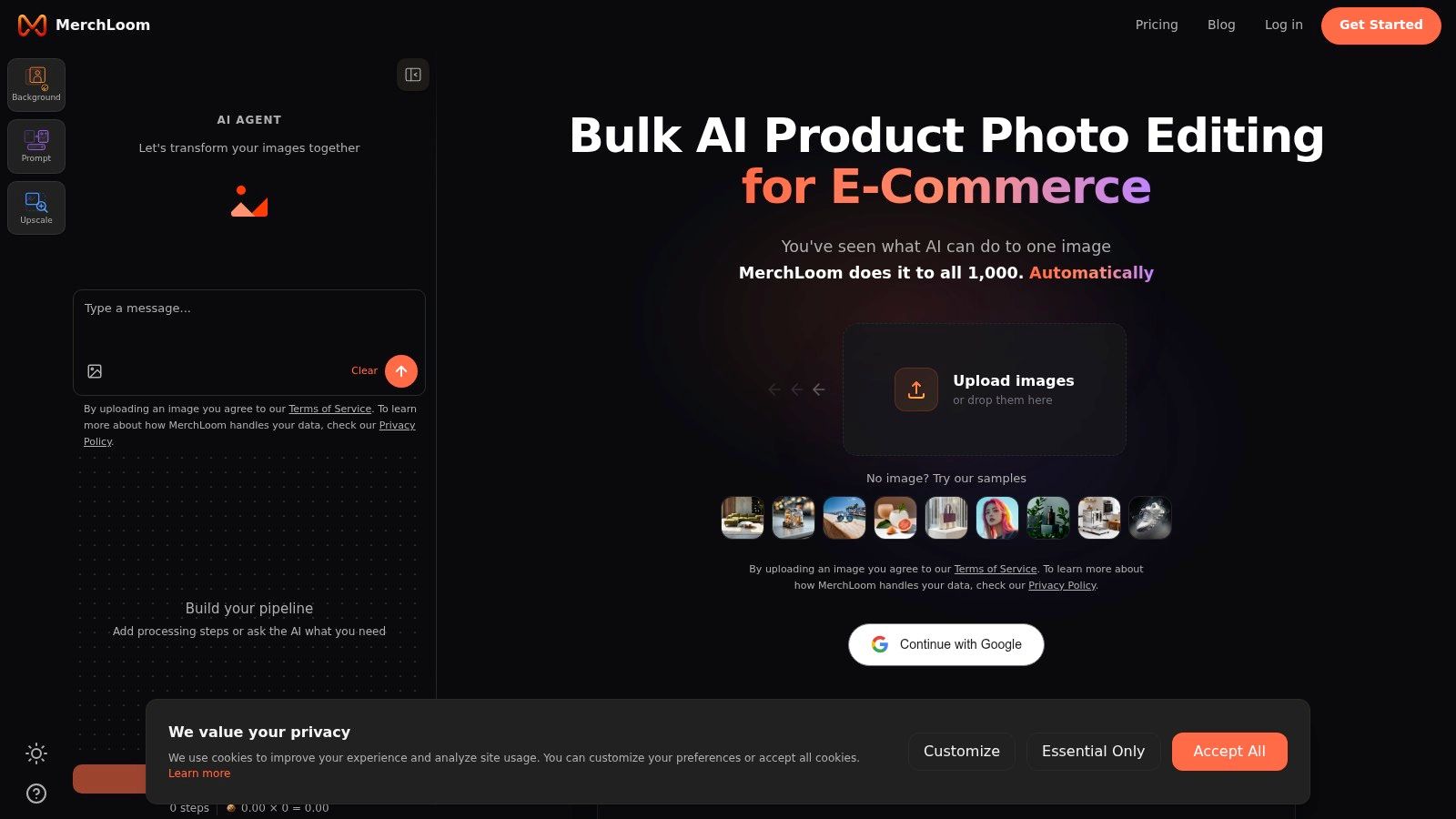 Screenshot from https://merchloom.ai