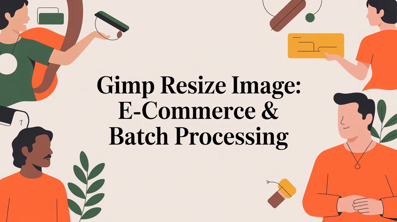 GIMP Resize Image: E-commerce & Batch Processing
