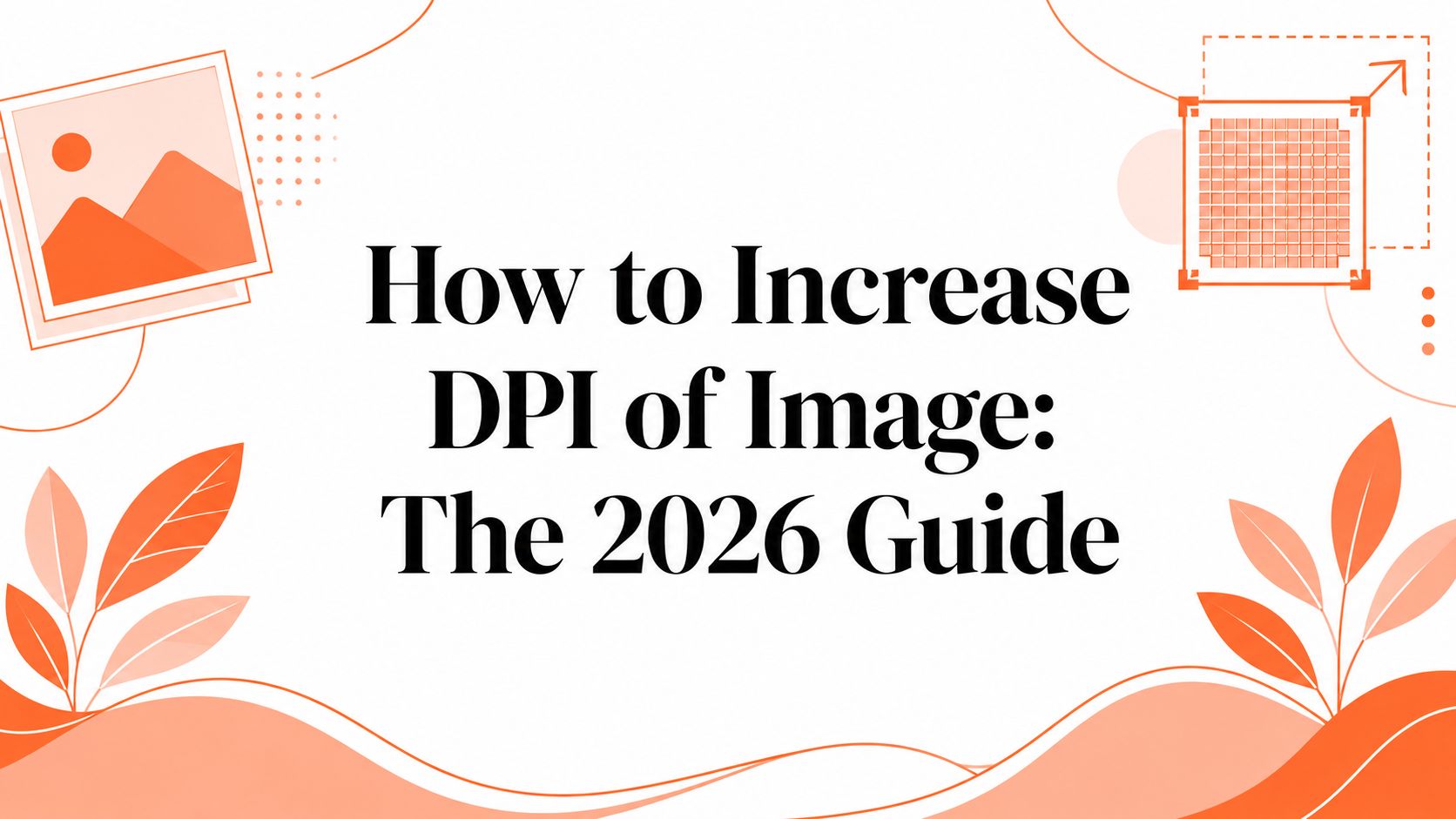 How to Increase DPI of Image: The 2026 Guide
