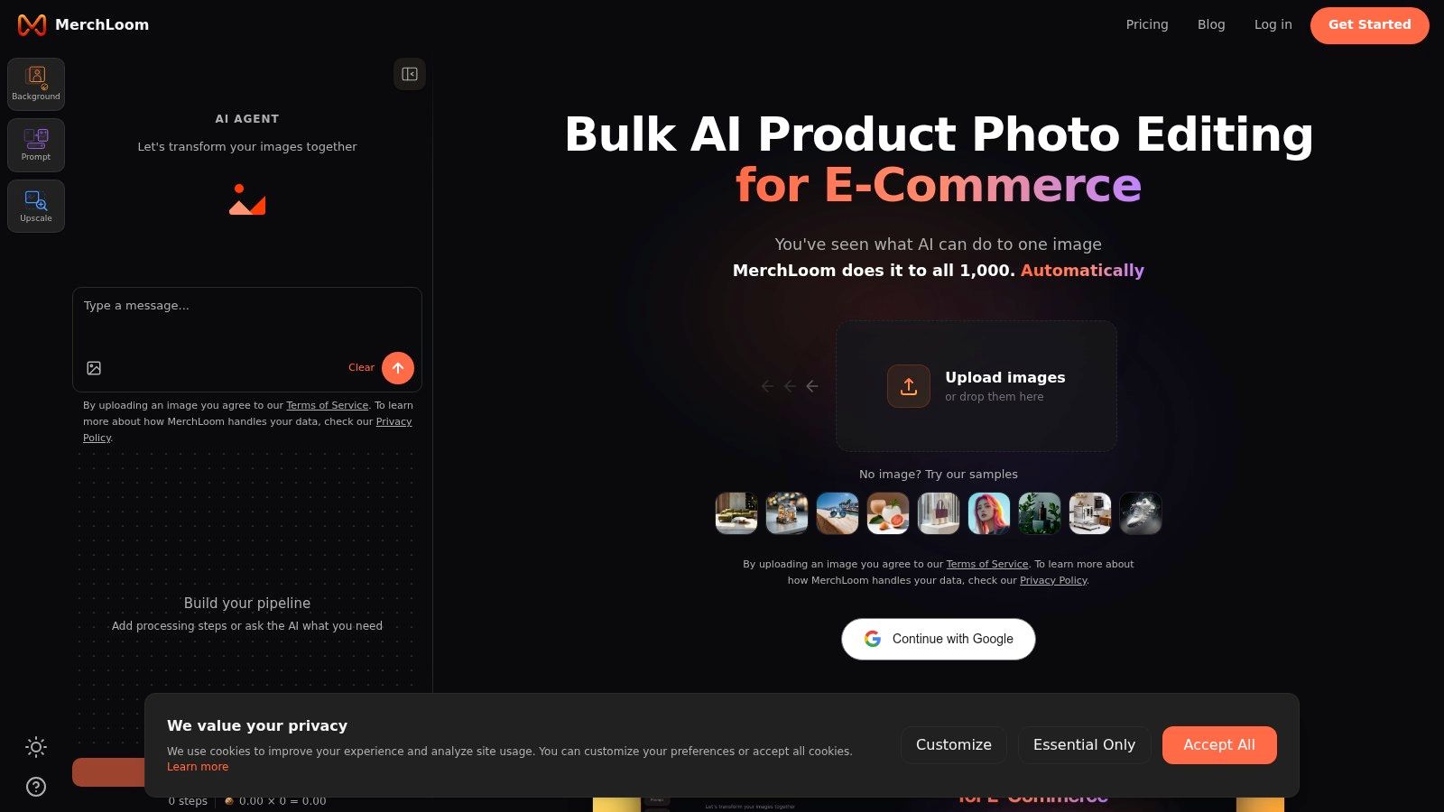 Screenshot from https://merchloom.ai