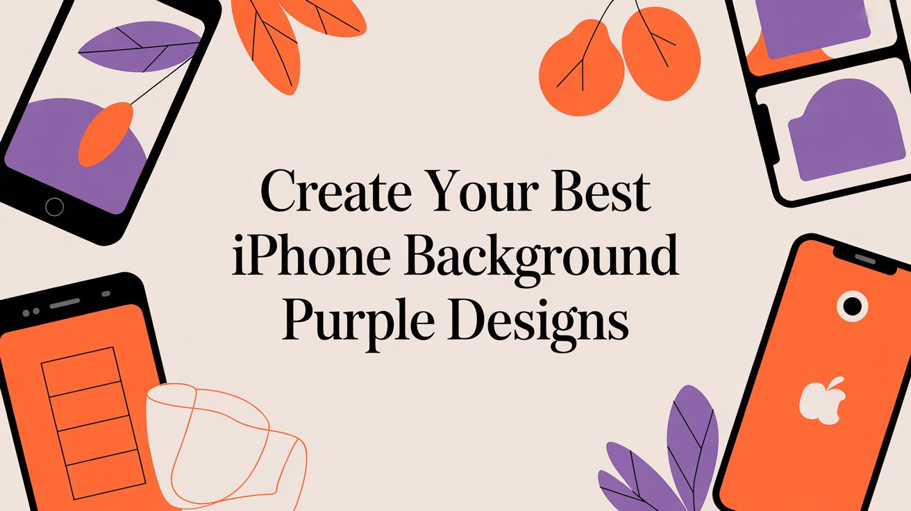 Create Your Best iphone background purple Designs