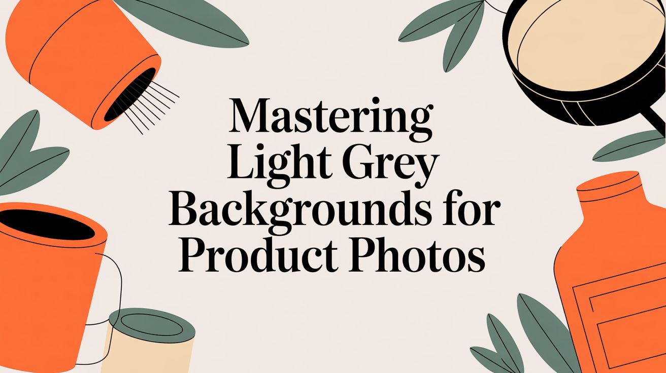 Mastering Light Grey Backgrounds for Product Photos