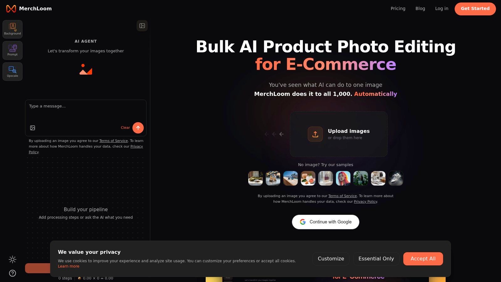 Screenshot from https://merchloom.ai