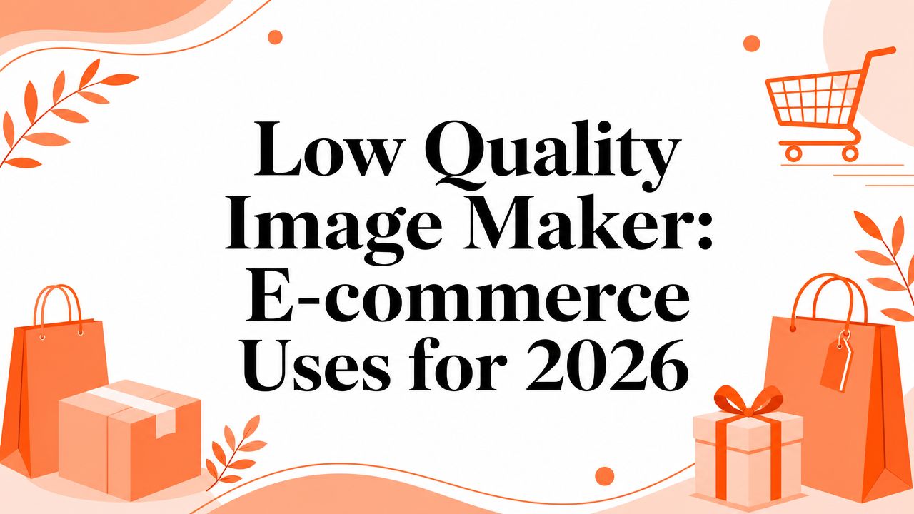 Low Quality Image Maker: E-commerce Uses for 2026