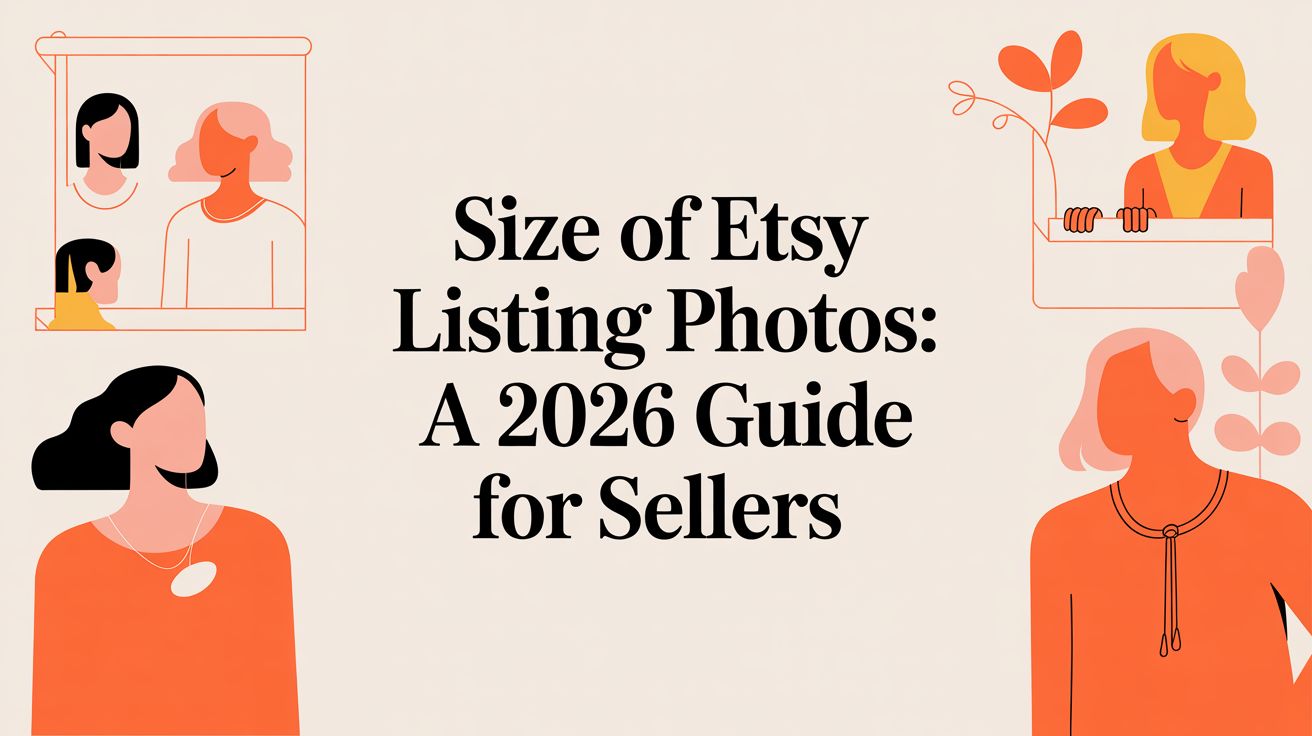 Size of Etsy Listing Photos: A 2026 Guide for Sellers