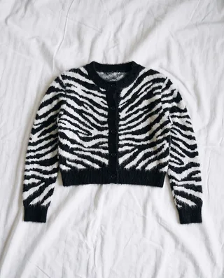 Zebra cardigan