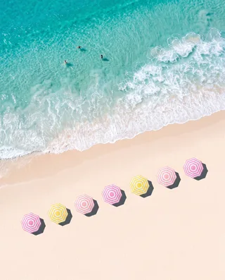 Beach umbrellas print