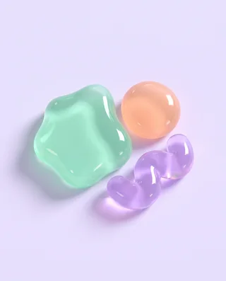 Gummy shapes print
