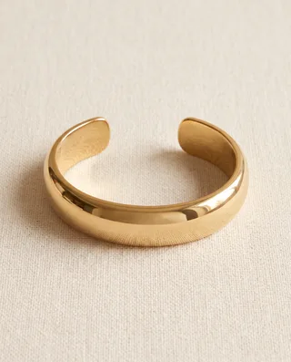 Wide polished cuff