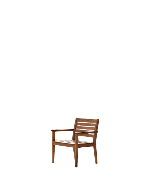 Slatted patio chair on a clean white background — made by MerchLoom