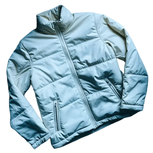 Puffer jacket on a clean white background — made by MerchLoom